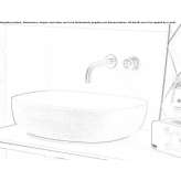 2-hole wall-mounted washbasin tap in stainless steel Ceiba