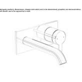 Wall-mounted washbasin tap Thiene