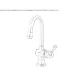 Countertop washbasin tap made of chrome-plated brass Singen