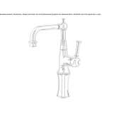 Tall single-lever steel washbasin tap Zalha