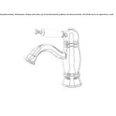 Countertop washbasin tap, single-lever, steel Altania