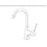 Countertop washbasin tap, single-lever, steel Zalha