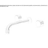 3-hole wall-mounted washbasin tap Akaa