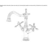 1-hole steel countertop washbasin faucet Nieszawa