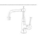 Countertop washbasin tap, single-lever, steel Zalha