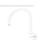 2-hole single-lever basin tap in stainless steel Demonte