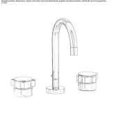 3-hole washbasin tap Metes