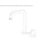 2-hole single-lever basin tap in stainless steel Demonte