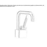 Single-lever washbasin tap with adjustable spout Arlate