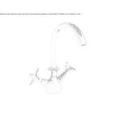 1-hole washbasin tap with adjustable spout Parella