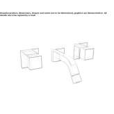 3-hole wall-mounted washbasin tap Dural