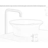 2-hole countertop washbasin tap Topile