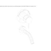 2-hole wall-mounted washbasin tap Coromoro