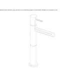 1-hole washbasin tap Coromoro