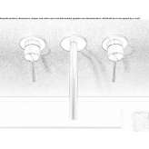 3-hole wall-mounted washbasin tap Orroli