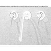 3-hole wall-mounted washbasin tap made of stainless steel Orroli