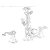 3-hole brass basin faucet Munera
