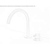 Countertop washbasin tap made of brass Melres