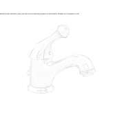 Brass washbasin tap with Swarovski® crystals Moju
