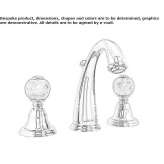 3-hole brass basin faucet Hacipasa