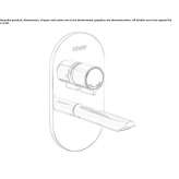 Wall-mounted washbasin tap in chrome-plated brass Ongoy