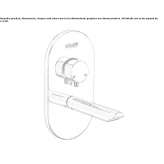 Wall-mounted washbasin tap in chrome-plated brass Ongoy