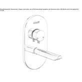 Self-closing wall-mounted washbasin tap in chrome-plated brass Ongoy