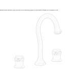 3-hole brass basin faucet Rudna
