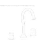 3-hole brass basin faucet Rudna