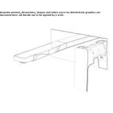 Wall-mounted washbasin tap with plate Lucenec