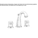 3-hole brass basin faucet Mlini