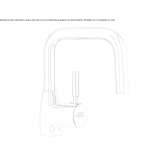 Chrome-plated brass washbasin tap with diverter Romagny