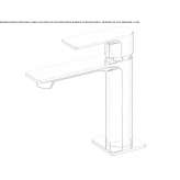 Countertop washbasin faucet with one handle Padulle