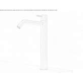 Stainless steel washbasin tap Lipova