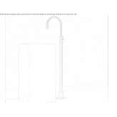 Free-standing brass washbasin tap Melres