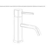 Single-lever countertop washbasin tap Passons