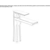 Bateria umywalkowa nablatowa jednouchwytowa Albias