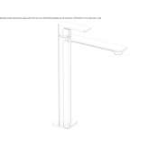 Tall, single-lever washbasin tap Padulle
