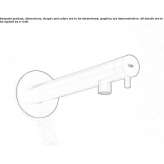 Wall-mounted washbasin tap made of stainless steel Opatow