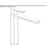 Single-lever countertop washbasin tap Chatou