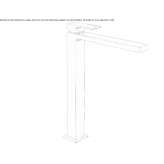 Tall countertop washbasin tap without waste Kanepi