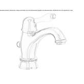 Single-lever countertop washbasin tap Wanchaq