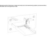 Wall-mounted washbasin tap with plate Sarandi