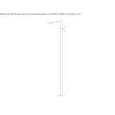 Free-standing, single-lever brass washbasin tap Dagyolu