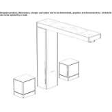 3-hole washbasin tap with aerator Vernonia