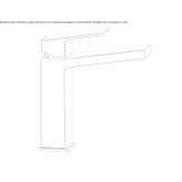 Single-lever countertop washbasin tap Sundown