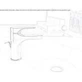 Countertop washbasin tap, single-lever, 1-hole Muzillac