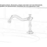 Brass infrared washbasin faucet Isnello
