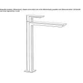 Bateria umywalkowa nablatowa z jednym uchwytem Odra