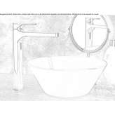 Single-lever countertop washbasin tap Muzillac